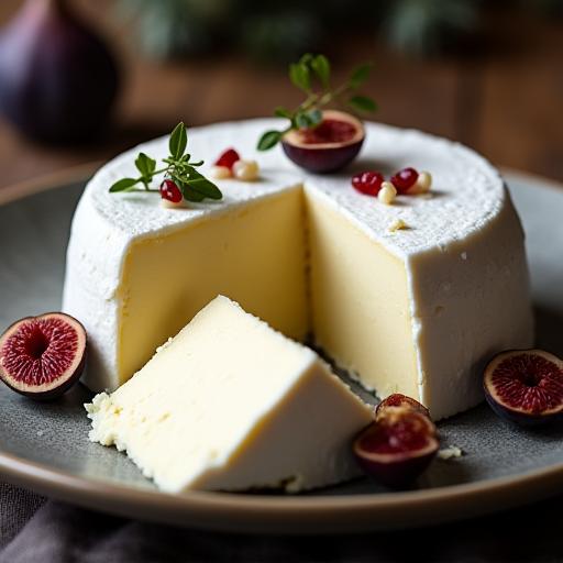 Ein cremiger Weichkäse mit Feigen